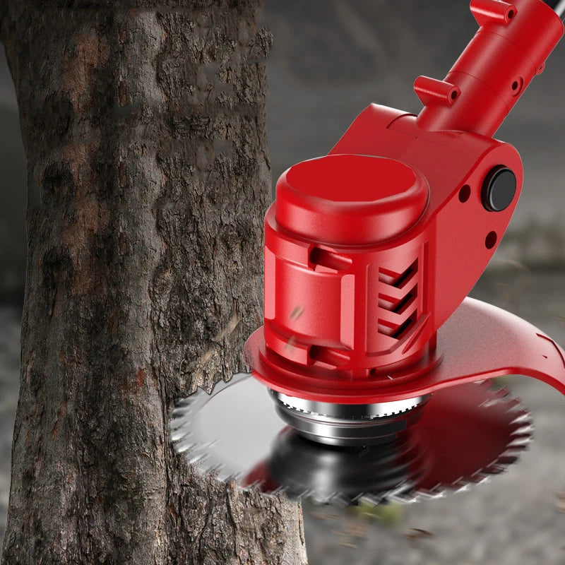 High Power Cordless Electric Grass Trimmer Small Garden Lawn Mower Rechargeable Battery Portable Grass Cutter Machine