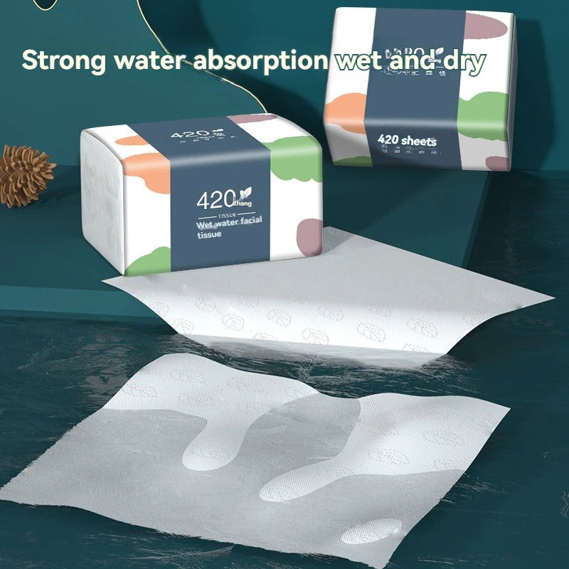 1-9PCS Wholesale Eco Friendly Portable No Fluorescent Virgin Wooden Pulp Tissue Soft Comfortable 5 Ply Facial Tissue Paper