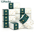 4/12/24Bulk Pack Paper Towels 4-Ply Soft Strong No Fluorescent Virgin Wooden Pulp Facial Tissue Bathroom Office Daily Napkins