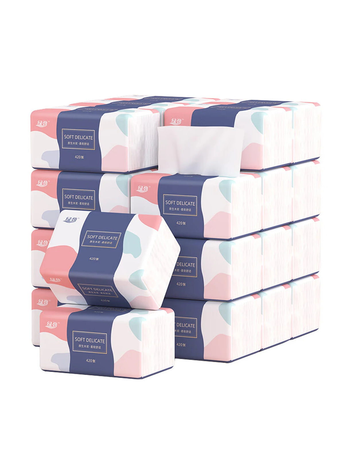 1pc/6pcs thick facial tissue paper, draw a whole box of toilet paper, hand towel, multi-purpose tissue paper