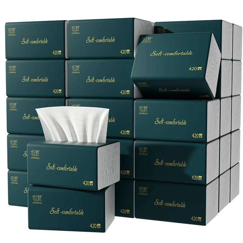 4-24 Packs Of Portable Tissue Paper, 280 Sheets/pack, 5 Layers, 56 Sheets/pack, Native Wood Pulp Napkins, Household Toilet Paper