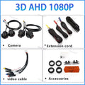 3D Car 360 Panoramic Camera 8K AHD 1080P 720P 4 Pieces Square Cameras For Android Radio 360APP SN307 WDR 2053 Sensor