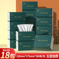 4-24 Packs Of Portable Tissue Paper, 280 Sheets/pack, 5 Layers, 56 Sheets/pack, Native Wood Pulp Napkins, Household Toilet Paper